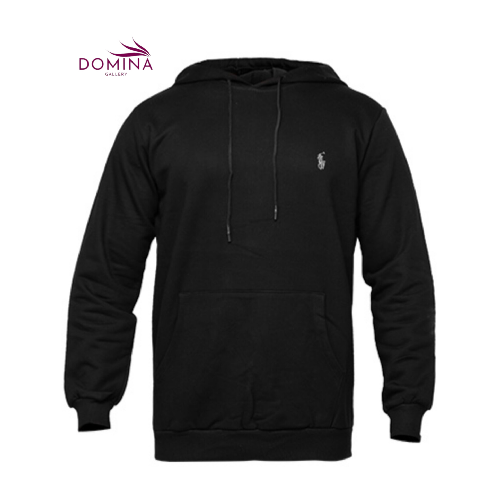 هودی مردانه کلاه دار مشکی ساده Polo هودی مردانه کلاه دار مشکی ساده Polo